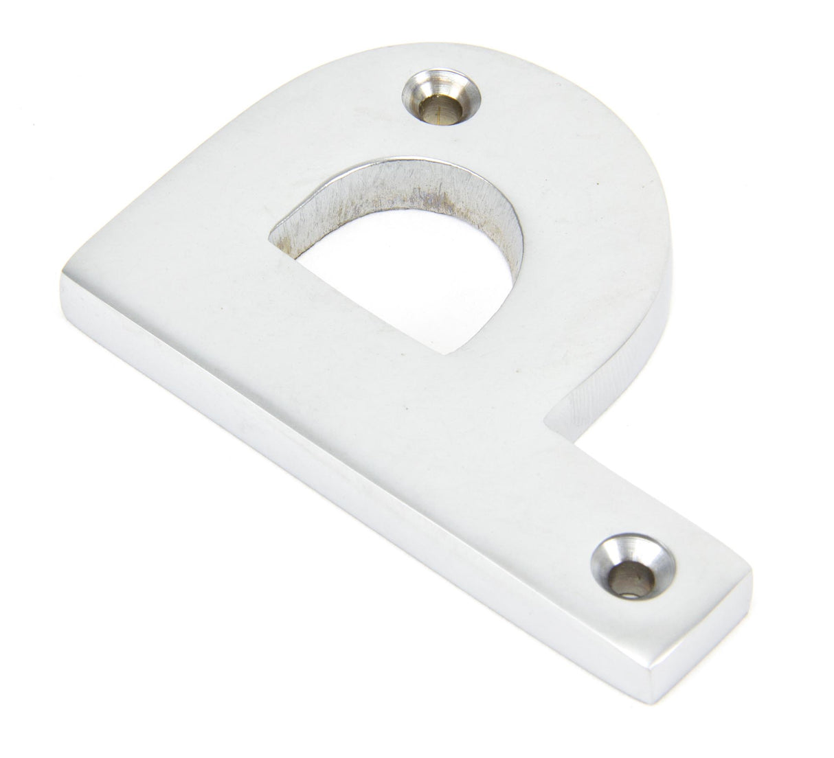 From The Anvil - Satin Chrome Letter P | Sku. 83804P | Trade Door Handles.
