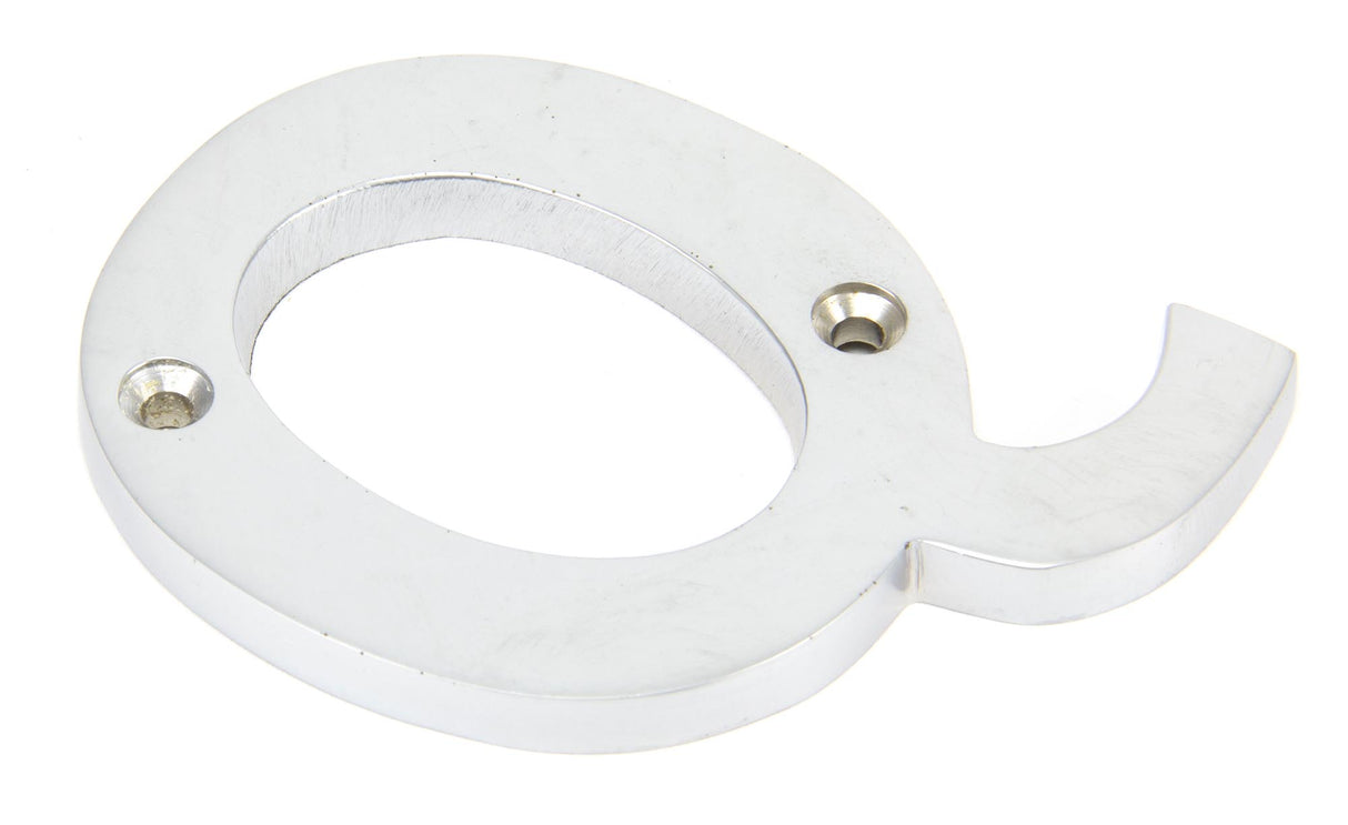 From The Anvil - Satin Chrome Letter Q | Sku. 83804Q | Trade Door Handles.