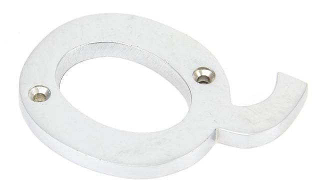 From The Anvil - Satin Chrome Letter Q | Sku. 83804Q | Trade Door Handles.