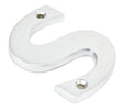 From The Anvil - Satin Chrome Letter S | Sku. 83804S | Trade Door Handles.