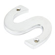 From The Anvil - Satin Chrome Letter S | Sku. 83804S | Trade Door Handles.