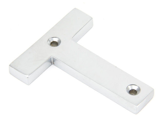 From The Anvil - Satin Chrome Letter T | Sku. 83804T | Trade Door Handles.