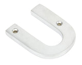 From The Anvil - Satin Chrome Letter U | Sku. 83804U | Trade Door Handles.