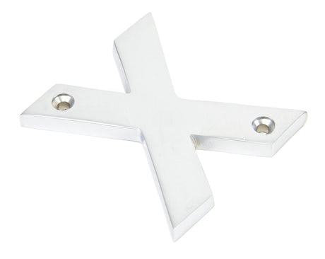 From The Anvil - Satin Chrome Letter X | Sku. 83804X | Trade Door Handles.