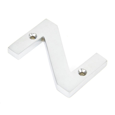 From The Anvil - Satin Chrome Letter Z | Sku. 83804Z | Trade Door Handles.
