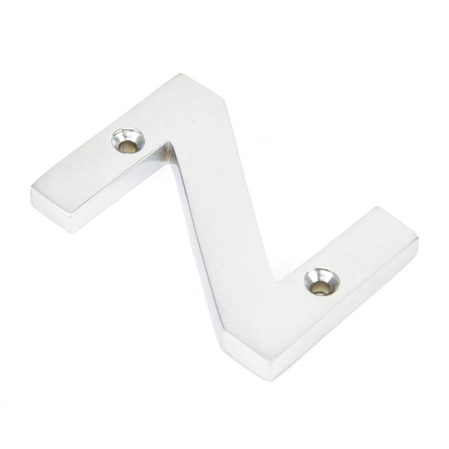 From The Anvil - Satin Chrome Letter Z | Sku. 83804Z | Trade Door Handles.