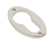 From The Anvil - Polished Nickel Oval Euro Escutcheon | Sku. 83813 | Trade Door Handles.