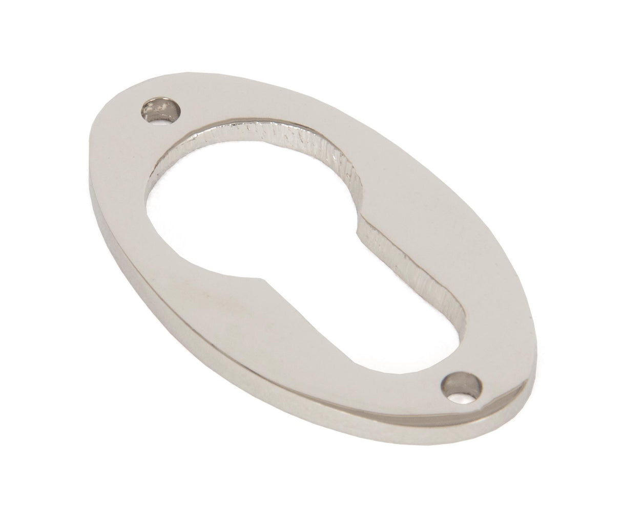From The Anvil - Polished Nickel Oval Euro Escutcheon | Sku. 83813 | Trade Door Handles.
