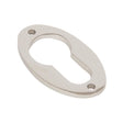 From The Anvil - Polished Nickel Oval Euro Escutcheon | Sku. 83813 | Trade Door Handles.