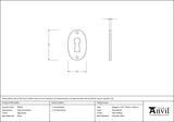 From The Anvil - Aged Brass Oval Escutcheon | Sku. 83818 | Trade Door Handles.