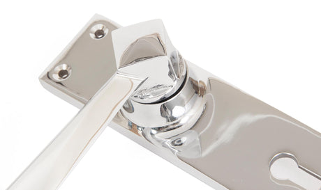 From The Anvil - Polished Chrome Straight Lever Lock Set | Sku. 83830 | Trade Door Handles.
