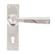 From The Anvil - Polished Chrome Straight Lever Lock Set | Sku. 83830 | Trade Door Handles.