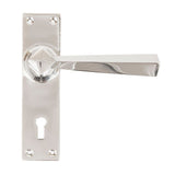 From The Anvil - Polished Chrome Straight Lever Lock Set | Sku. 83830 | Trade Door Handles.
