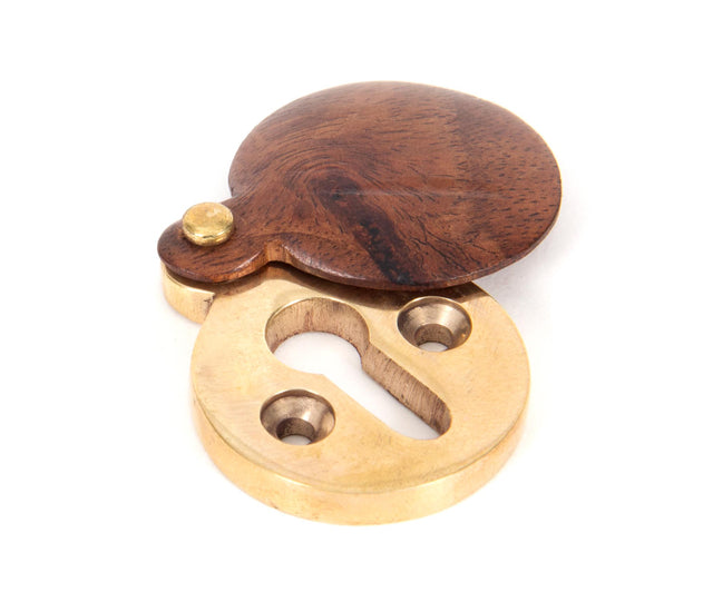 From The Anvil - Rosewood 30mm Round Escutcheon | Sku. 83832 | Trade Door Handles.
