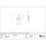 From The Anvil - Ebony 30mm Round Escutcheon | Sku. 83833 | Trade Door Handles.