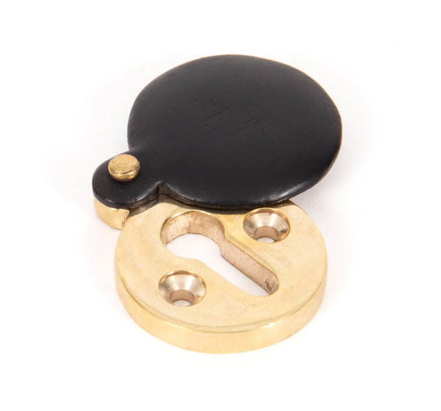 From The Anvil - Ebony 30mm Round Escutcheon | Sku. 83833 | Trade Door Handles.