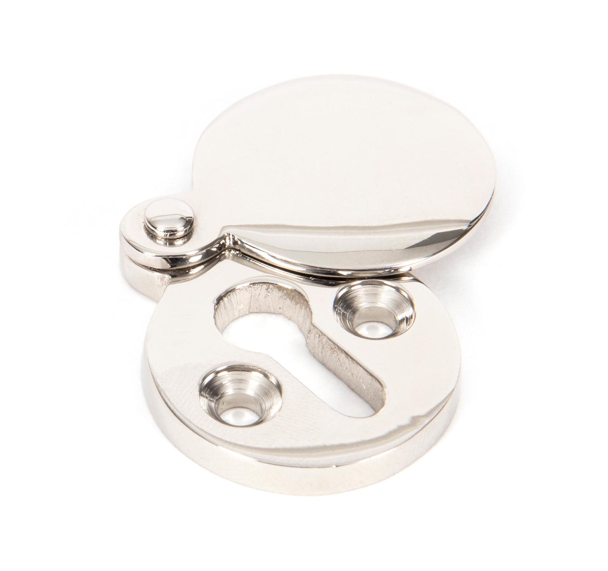 From The Anvil - Polished Nickel 30mm Round Escutcheon | Sku. 83835 | Trade Door Handles.
