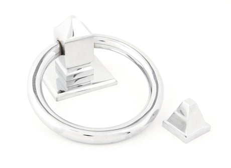 From The Anvil - Polished Chrome Ring Door Knocker | Sku. 83837 | Trade Door Handles.