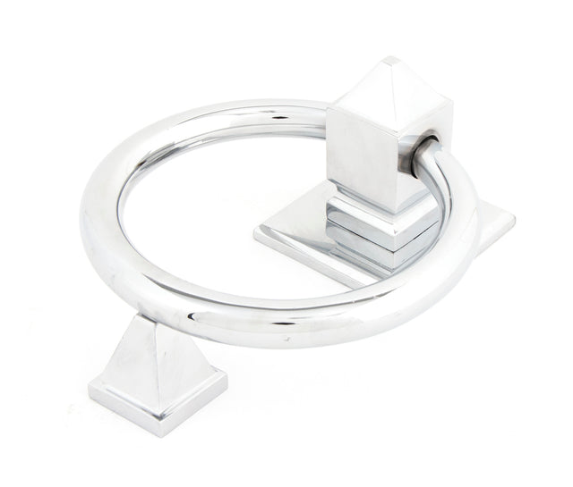 From The Anvil - Polished Chrome Ring Door Knocker | Sku. 83837 | Trade Door Handles.