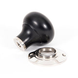 From The Anvil - Ebony and PN Bun Mortice/Rim Knob Set | Sku. 83838 | Trade Door Handles.