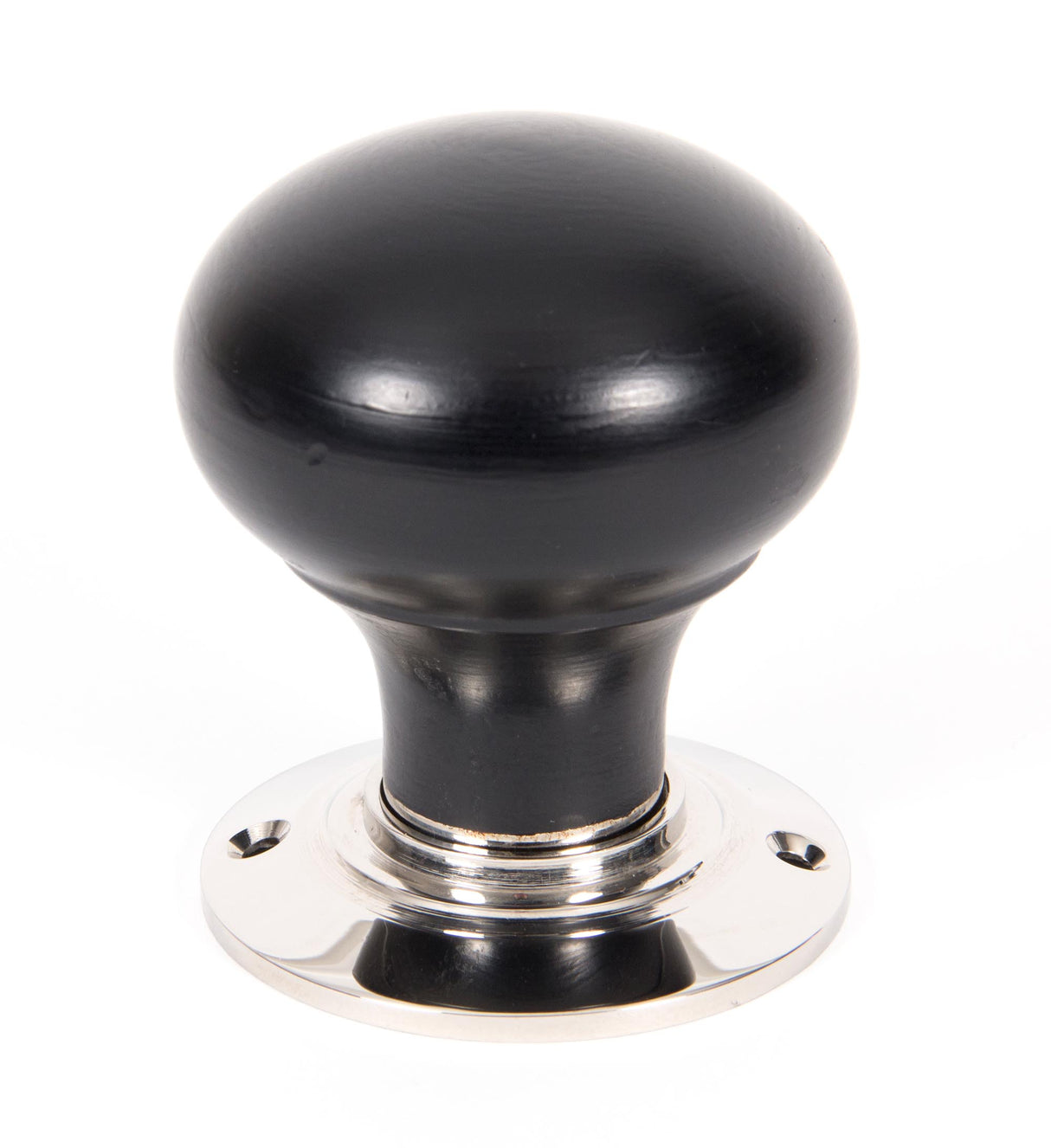 From The Anvil - Ebony and PN Bun Mortice/Rim Knob Set | Sku. 83838 | Trade Door Handles.