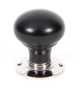 From The Anvil - Ebony and PN Bun Mortice/Rim Knob Set | Sku. 83838 | Trade Door Handles.
