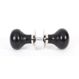From The Anvil - Ebony and PN Bun Mortice/Rim Knob Set | Sku. 83838 | Trade Door Handles.