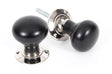 From The Anvil - Ebony and PN Bun Mortice/Rim Knob Set | Sku. 83838 | Trade Door Handles.