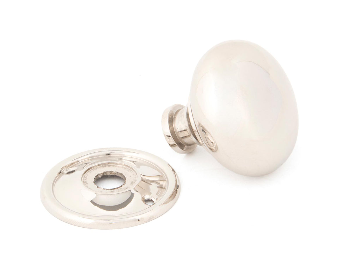 From The Anvil - Polished Nickel Mushroom Mortice/Rim Knob Set | Sku. 83839 | Trade Door Handles.
