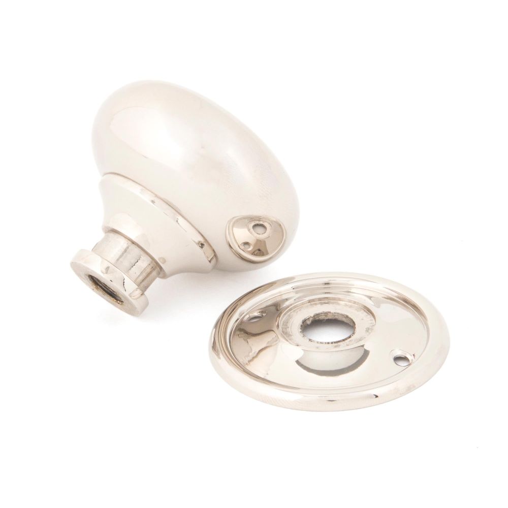 From The Anvil - Polished Nickel Mushroom Mortice/Rim Knob Set | Sku. 83839 | Trade Door Handles.