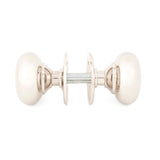 From The Anvil - Polished Nickel Mushroom Mortice/Rim Knob Set | Sku. 83839 | Trade Door Handles.
