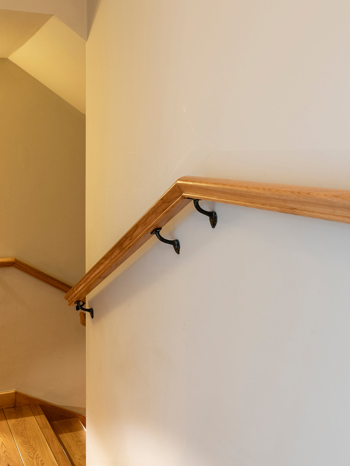 From The Anvil - Black 2" Handrail Bracket | Sku. 83840 | Trade Door Handles.