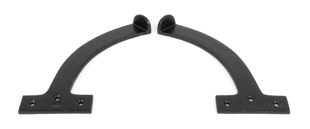 From The Anvil - Black 7" Quadrant Stay (Pair) | Sku. 83847 | Trade Door Handles.
