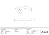 From The Anvil - Black 7" Quadrant Stay (Pair) | Sku. 83847 | Trade Door Handles.