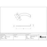 From The Anvil - Black 7" Quadrant Stay (Pair) | Sku. 83847 | Trade Door Handles.