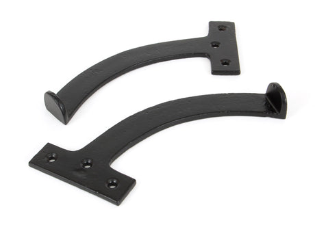 From The Anvil - Black 7" Quadrant Stay (Pair) | Sku. 83847 | Trade Door Handles.