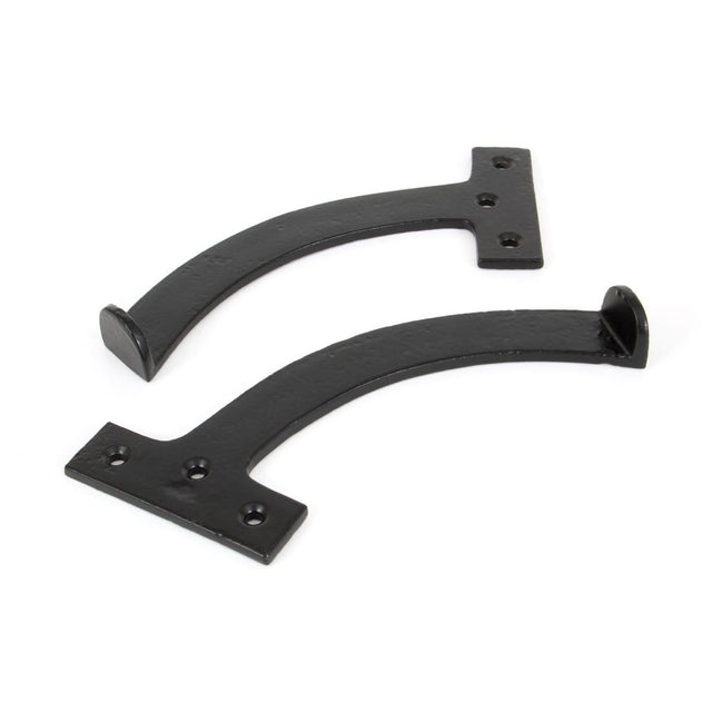 From The Anvil - Black 7" Quadrant Stay (Pair) | Sku. 83847 | Trade Door Handles.