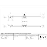 From The Anvil - Black 15" Sliding Stay | Sku. 83853 | Trade Door Handles.