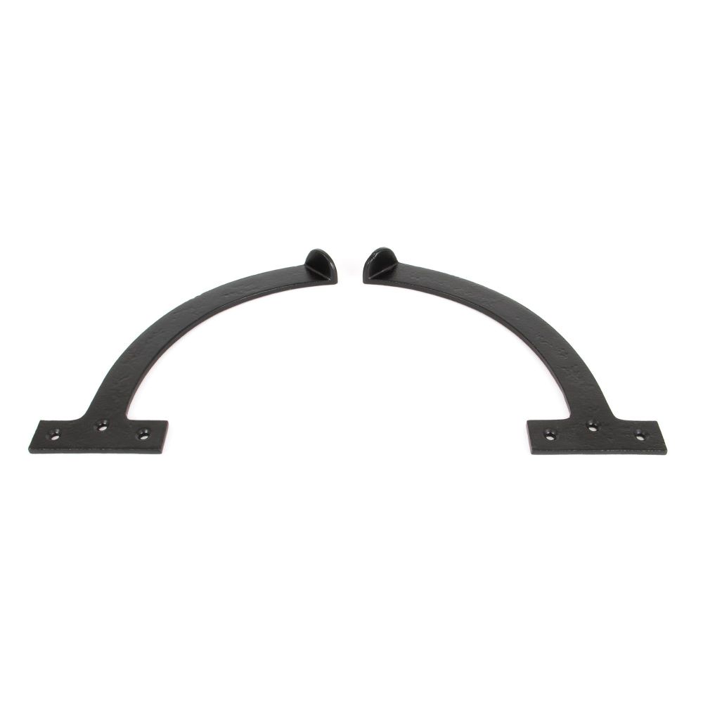 From The Anvil - Black 8.5" Quadrant Stay (Pair) | Sku. 83854 | Trade Door Handles.