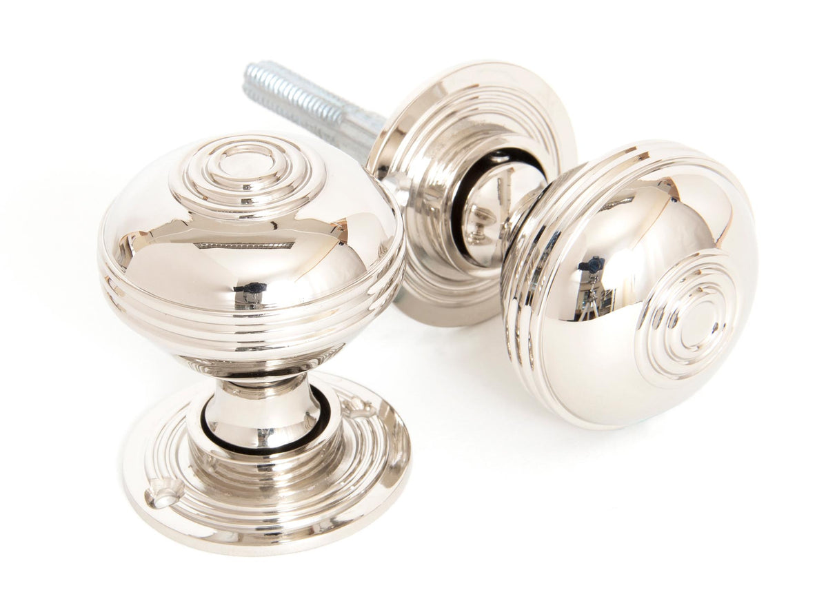 From The Anvil - Polished Nickel 50mm Prestbury Mortice/Rim Knob Set | Sku. 83855 | Trade Door Handles.