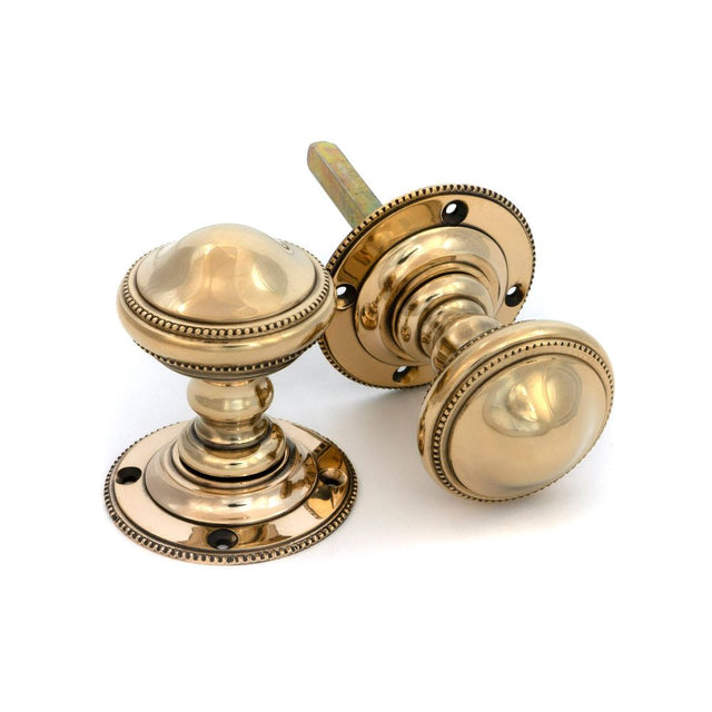 From The Anvil - Aged Brass Brockworth Mortice Knob Set | Sku. 83862 | Trade Door Handles.