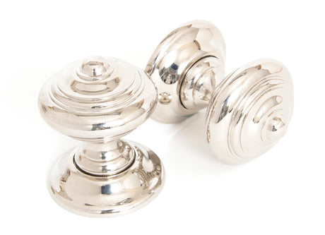 From The Anvil - Polished Nickel Elmore Concealed Mortice Knob Set | Sku. 83863 | Trade Door Handles.
