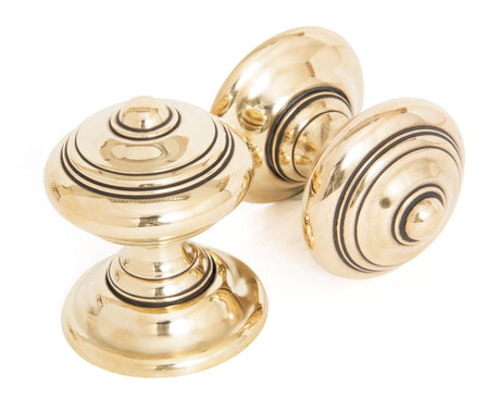 From The Anvil - Aged Brass Elmore Concealed Mortice Knob Set | Sku. 83864 | Trade Door Handles.