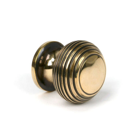 From The Anvil - Aged Brass Beehive Cabinet Knob 30mm | Sku. 83865 | Trade Door Handles.
