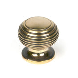 From The Anvil - Aged Brass Beehive Cabinet Knob 30mm | Sku. 83865 | Trade Door Handles.