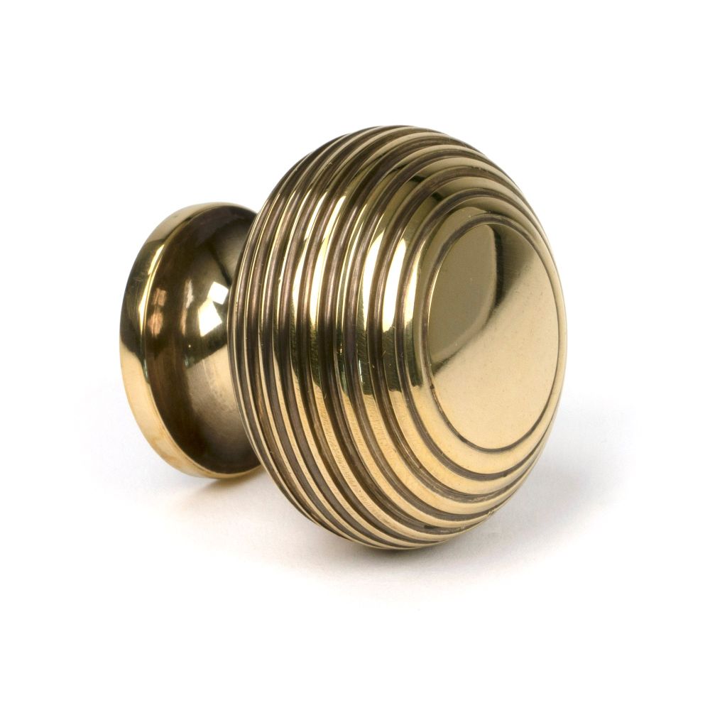 From The Anvil - Aged Brass Beehive Cabinet Knob 40mm | Sku. 83866 | Trade Door Handles.