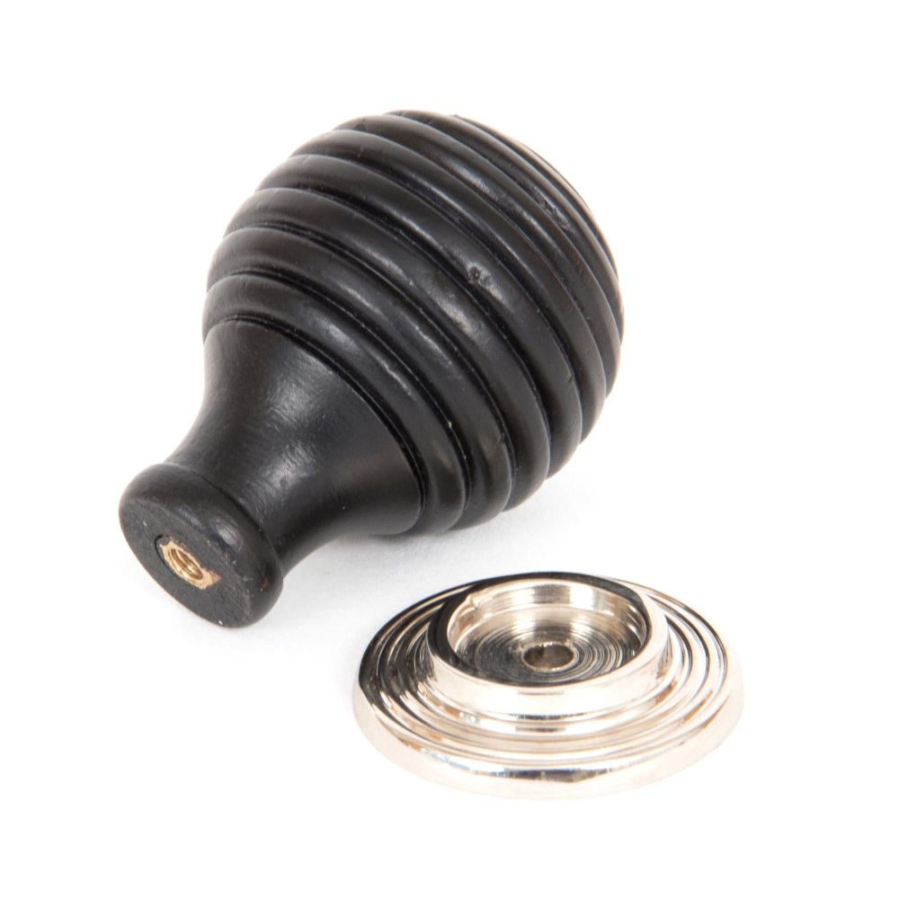 From The Anvil - Ebony and PN Beehive Cabinet Knob 35mm | Sku. 83869 | Trade Door Handles.