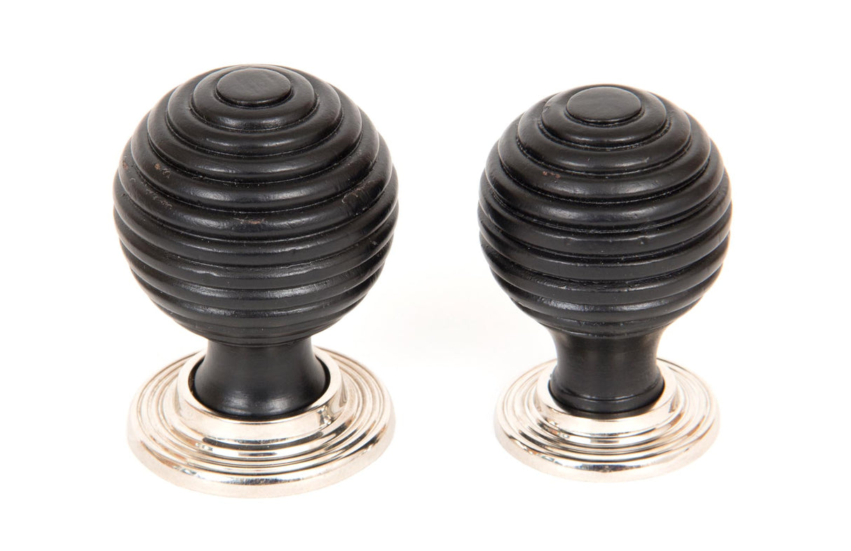 From The Anvil - Ebony and PN Beehive Cabinet Knob 35mm | Sku. 83869 | Trade Door Handles.