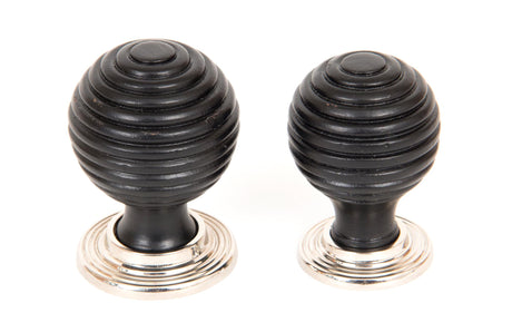 From The Anvil - Ebony and PN Beehive Cabinet Knob 35mm | Sku. 83869 | Trade Door Handles.