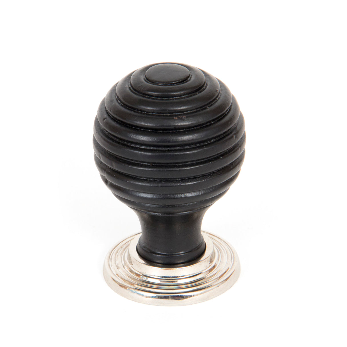From The Anvil - Ebony and PN Beehive Cabinet Knob 35mm | Sku. 83869 | Trade Door Handles.